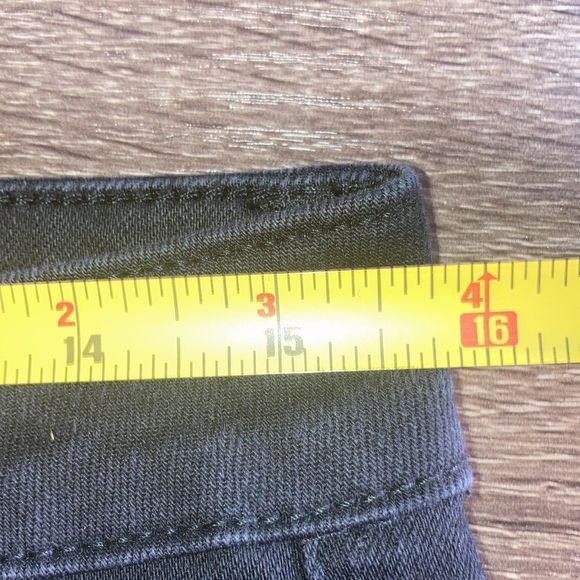 Womens Seven7 Cropped Mid Rise Skinny Jeans size 6 Black with  western style - Picture 9 of 14